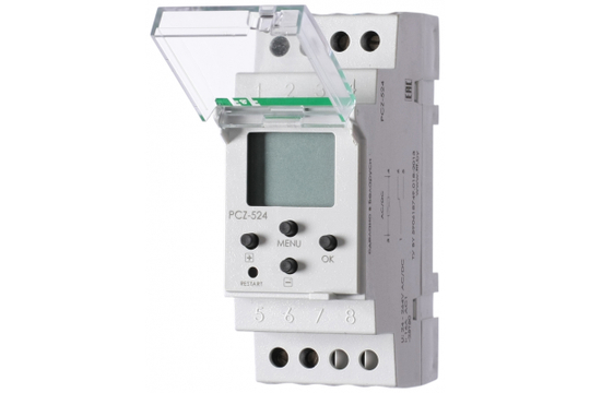 Реле времени астрономическое PCZ-524 24-264В AC/DC 16А 1 переключ. контакт IP20 1 канал