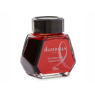 Чернила для перьевых ручек красные Waterman Ink Bottles Hexagonal