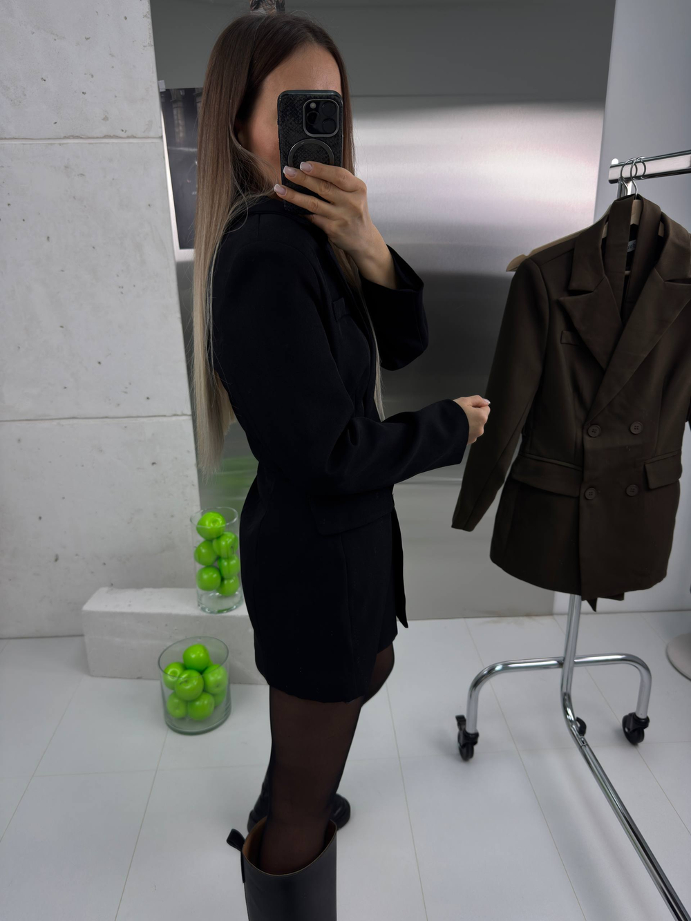 Платье-пиджак жен. 667 чер.