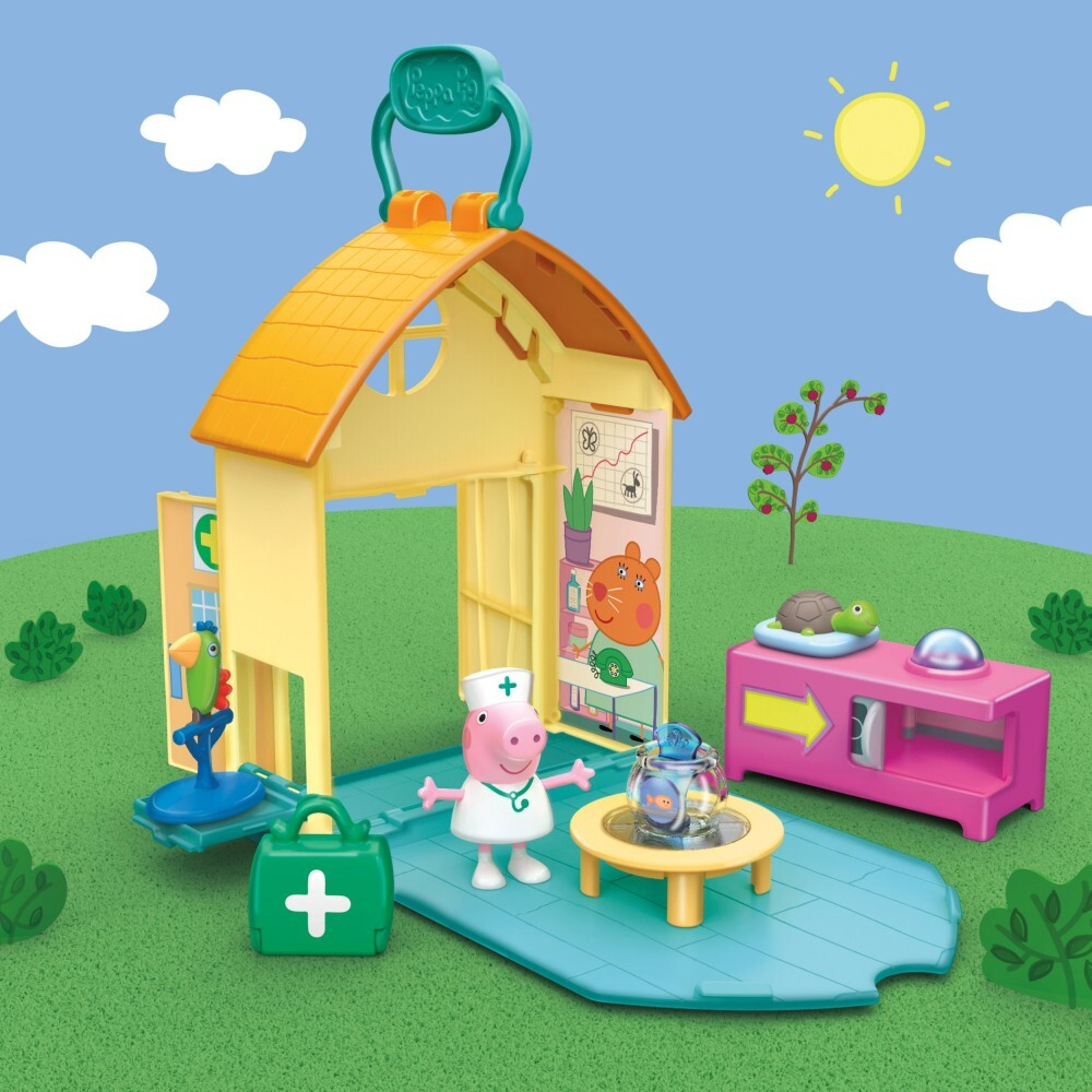 Hasbro Peppa Pig - Набор "Счастливое путешествие в гости к ветеринару" + фигурка Пеппы F3757 / артикул   F2168 F3757  / GTIN 5010993933259