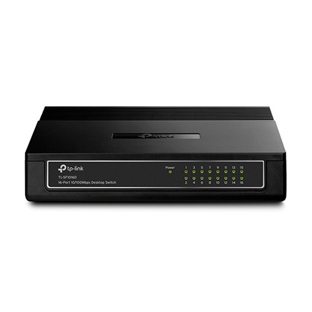 TP-Link TL-SF1016D 16-портовый настольный коммутатор 10/100 Мбит/с