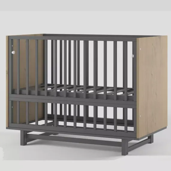 Детская кроватка на маятнике Incanto Cambridge Графит/дуб