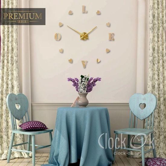 Настенные 3D часы Sweet Love