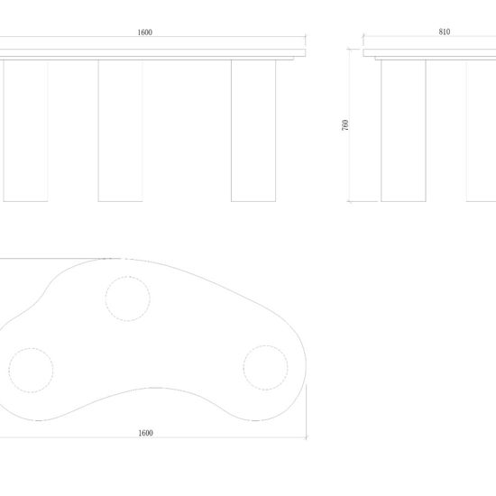 Рабочий стол Nara 160х81