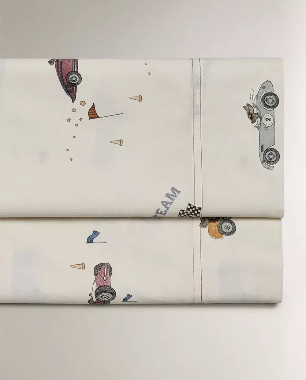 ZARA HOME ДЕТСКАЯ ПРОСТЫНЯ С ПРИНТОМ "СОБАКА", РАЗНОЦВЕТНЫЙ