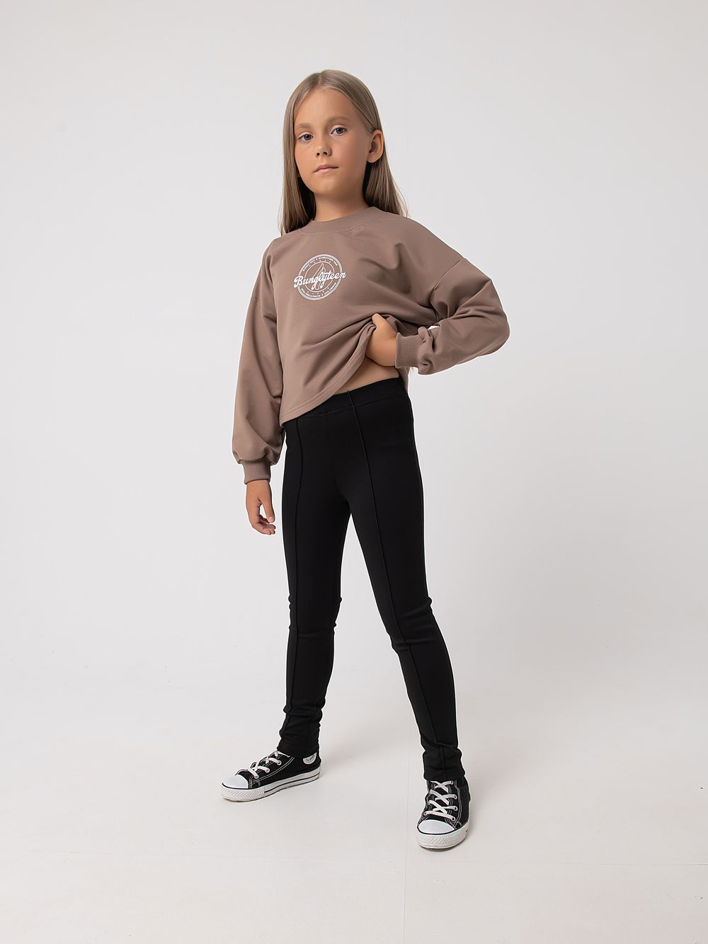 Лосины "Уголь" утепленные 7+