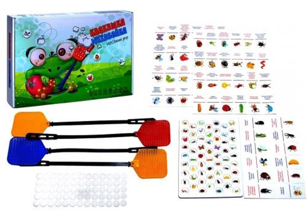 Игра настольная Фанты на скорость "Квакушка и мухобойка" (Ракета)