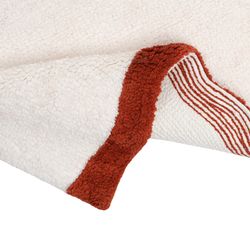 Коврик для ванной с кантом терракотового цвета из коллекции Trendy Ruffles, 50x80 см