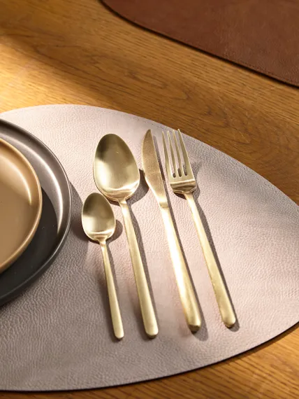 Набор столовых приборов pure, золотистые матовые, 24 пред.