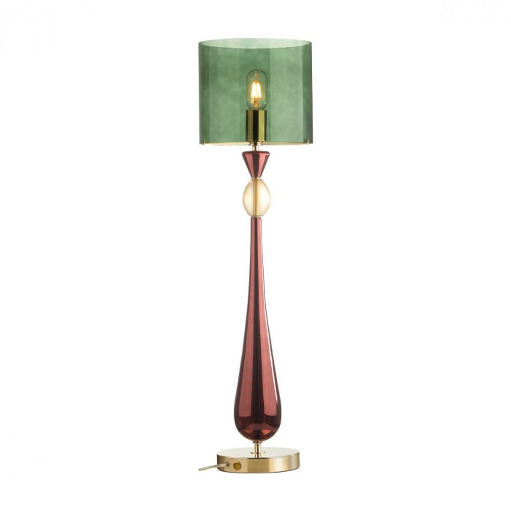 Настольная лампа Донжон Бордовый