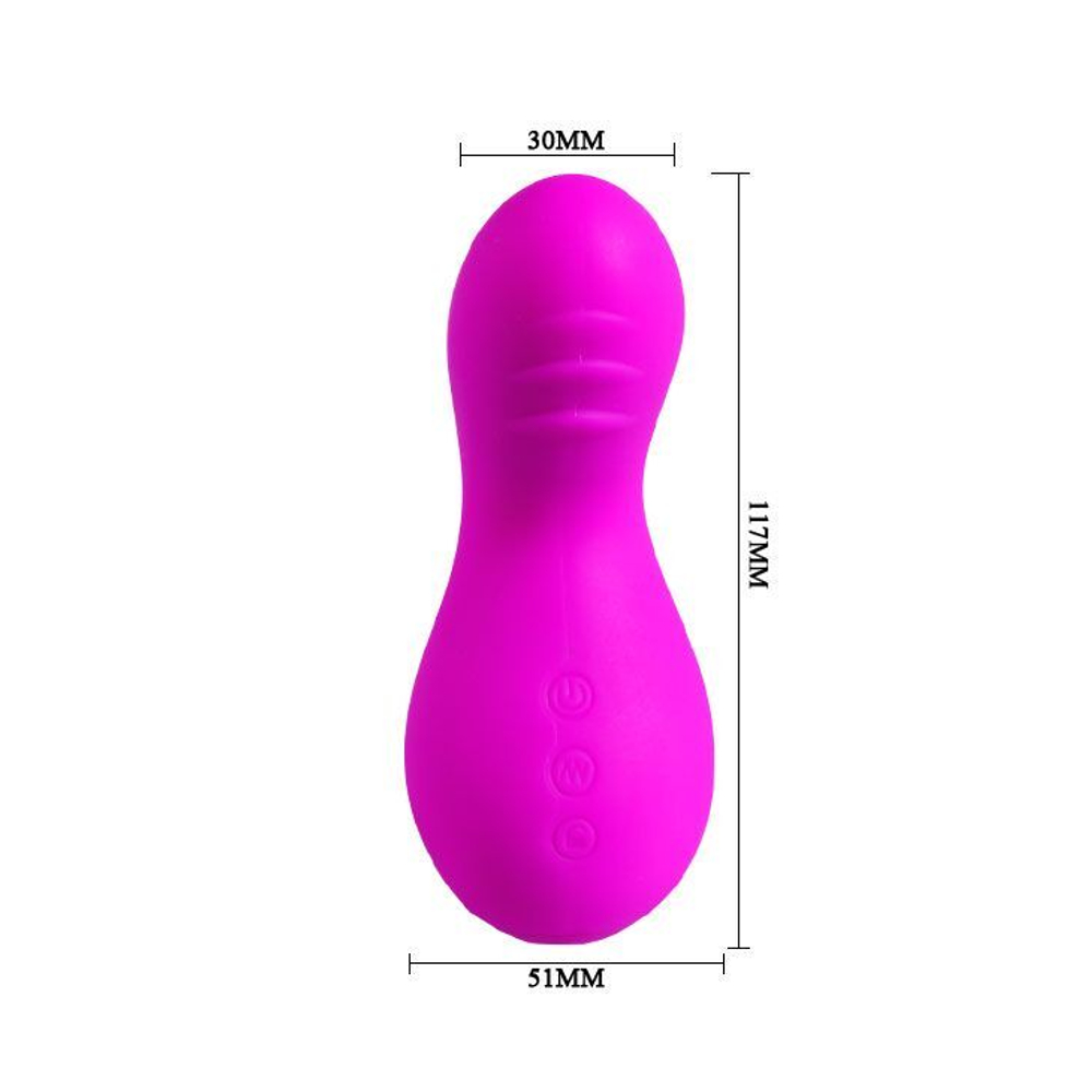 Клиторальный вибратор Pretty Love Gourd 11,7 см, воздушно‑волновой