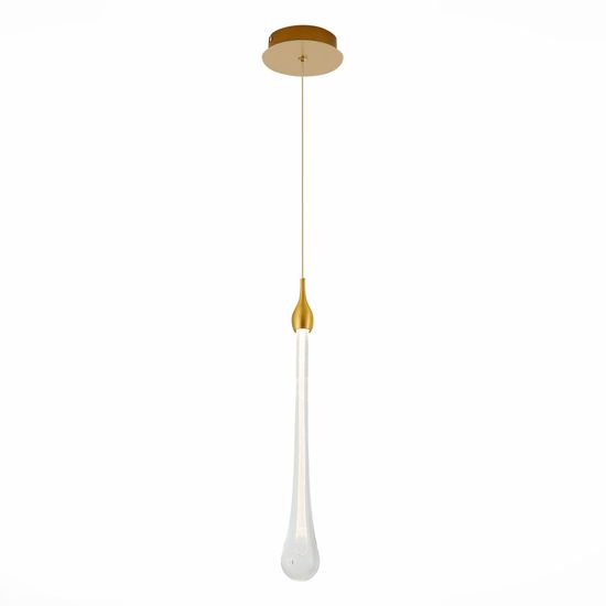 SL6103.203.01 Подвес ST-Luce Золотистый/Прозрачный LED 1*3W 4000K Faenza