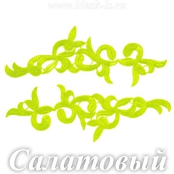 Лейсы кружевные, Салатовый (модель M)