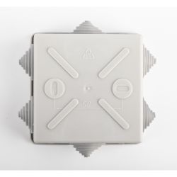 Коробка уравнивания потенциалов ЭРА KUPR-85-85-40 серая 85х85х40мм, шина 6х9, 8 групп IP44 | Коробки уравнивания потенциалов