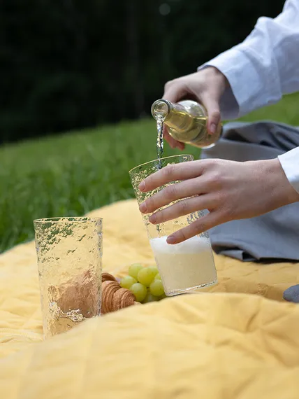 Плед для пикника и отдыха на пляже smart picnic, горчичный