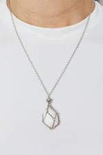 Авоська-подвеска для кристаллов серебристая S