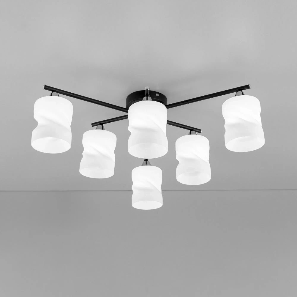 Citilux Нильс CL132165 Люстра потолочная Чёрная