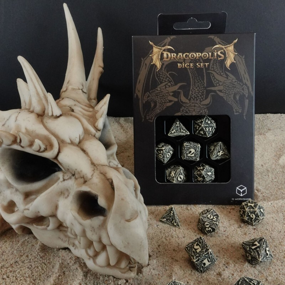 Набор кубиков Dracopolis Dice Set: Scandinavian Blackfang
