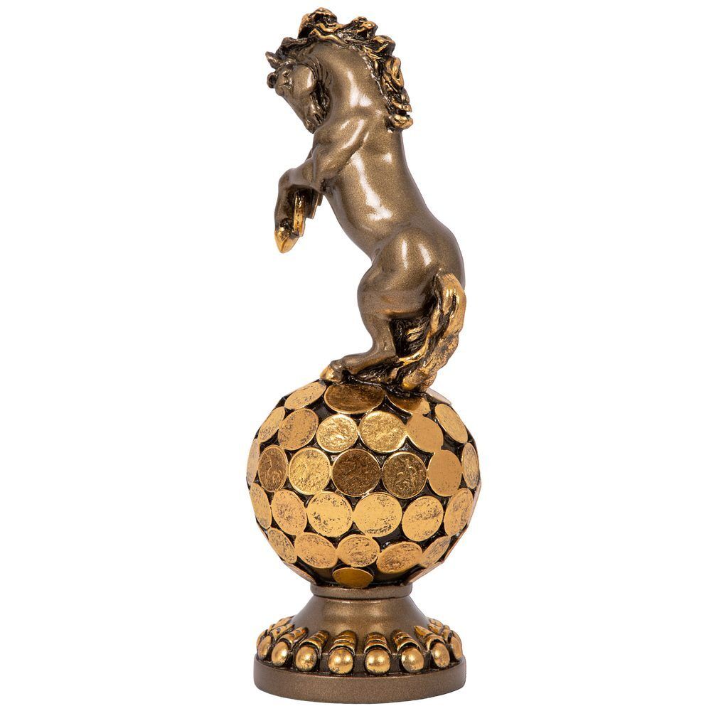 Скульптура Конь на шаре Бронза