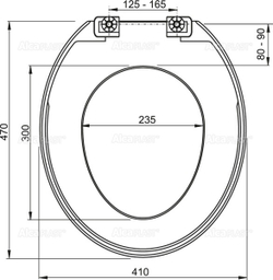 Сиденье A3550 для унитаза