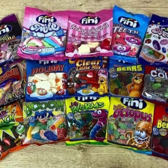 Жевательный мармелад Fini Jelly Worms, Червячки, 90 г (Испания)