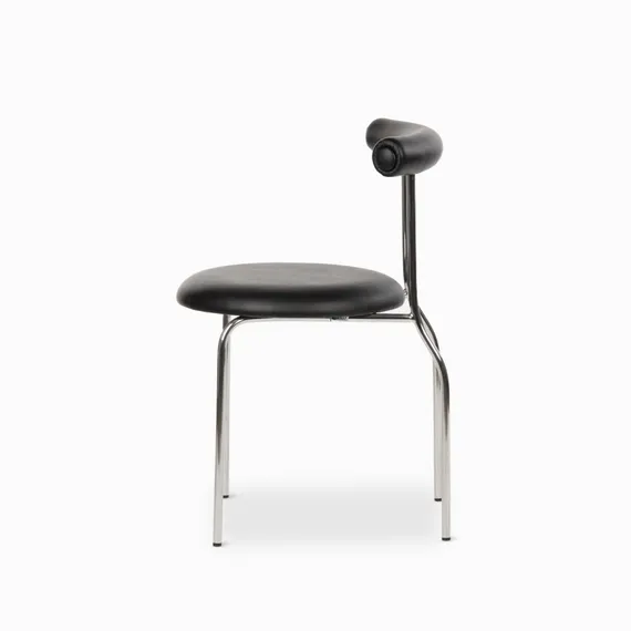 Cтул Rider, черная экокожа