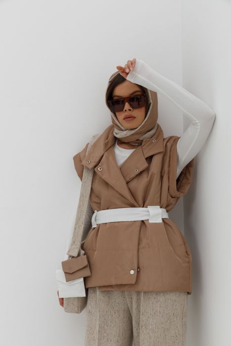 ЖИЛЕТ СТОК ШОКОЛАДНЫЙ