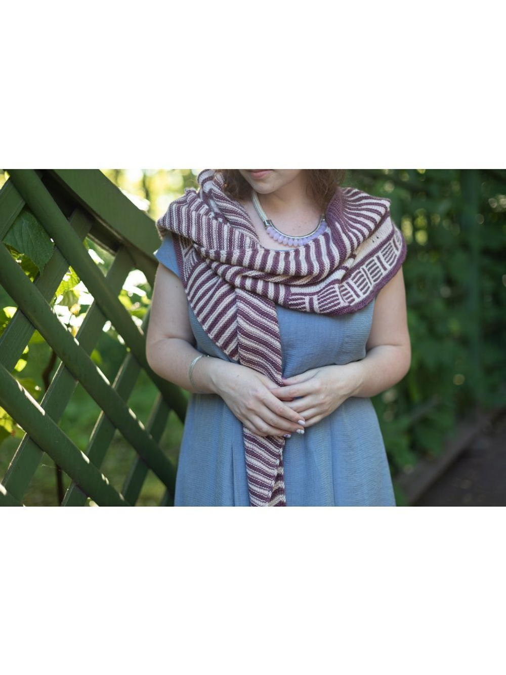 Шарф "Шаль" вязаный