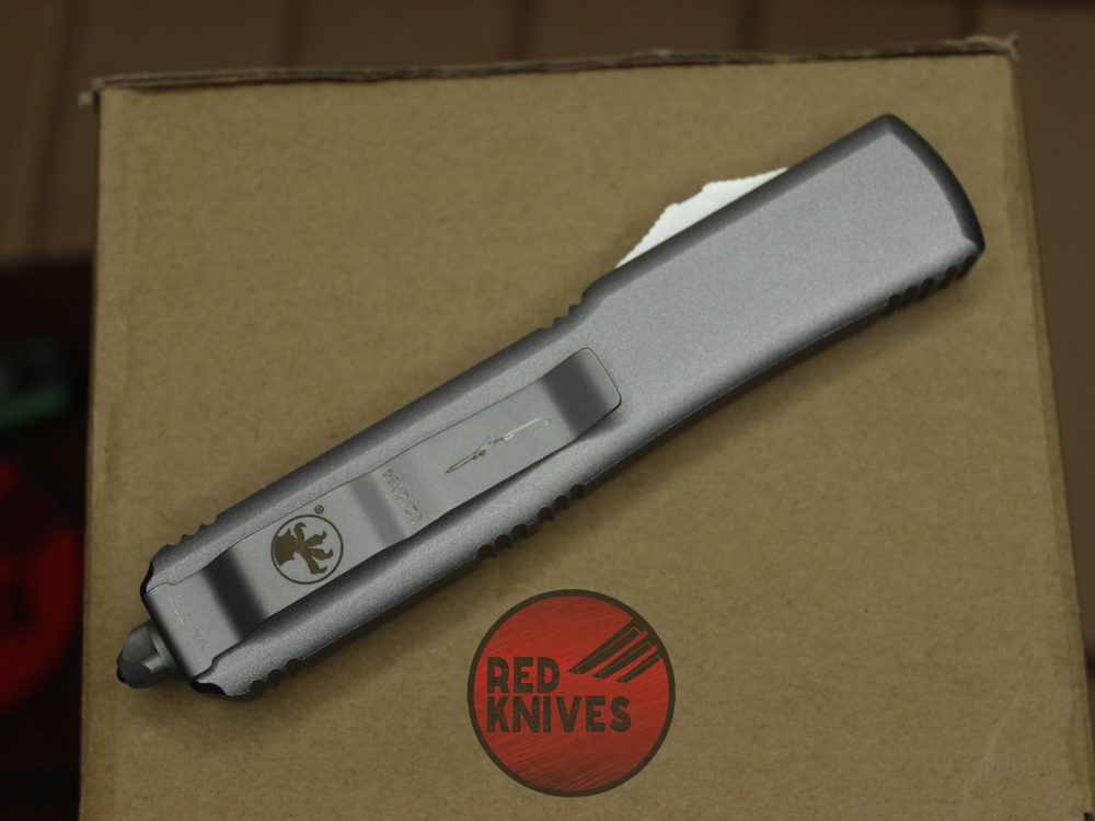 Нож Microtech Ultratech Tanto T/E A+++ - серая рукоять, клинок апокалиптик