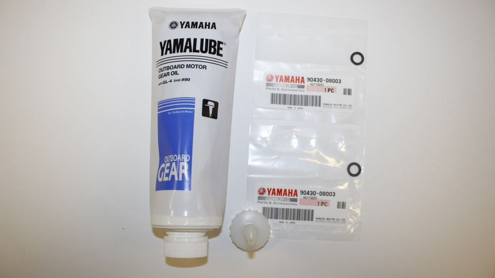 Комплект для замены масла в редукторе лодочного мотора - масло Yamalube Gear Oil, SAE 90, GL-4 (350