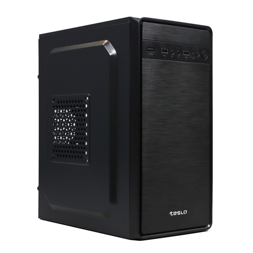 Корпус TESLA 1708U3BM, Без БП, mATX, чёрный, 2xUSB2, 1xUSB3 (TSL-1708U3-BM)
