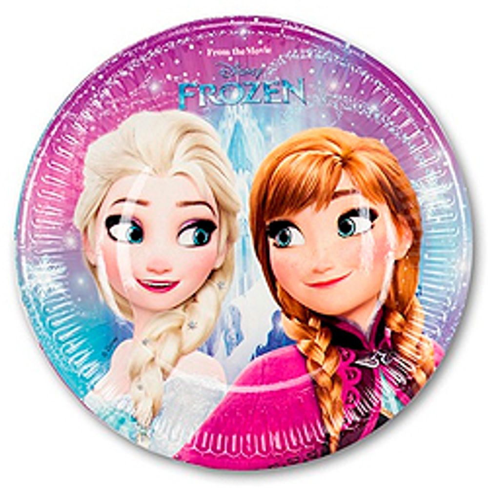 Тарелка-Frozen-Сев-сияние-20см-8шт