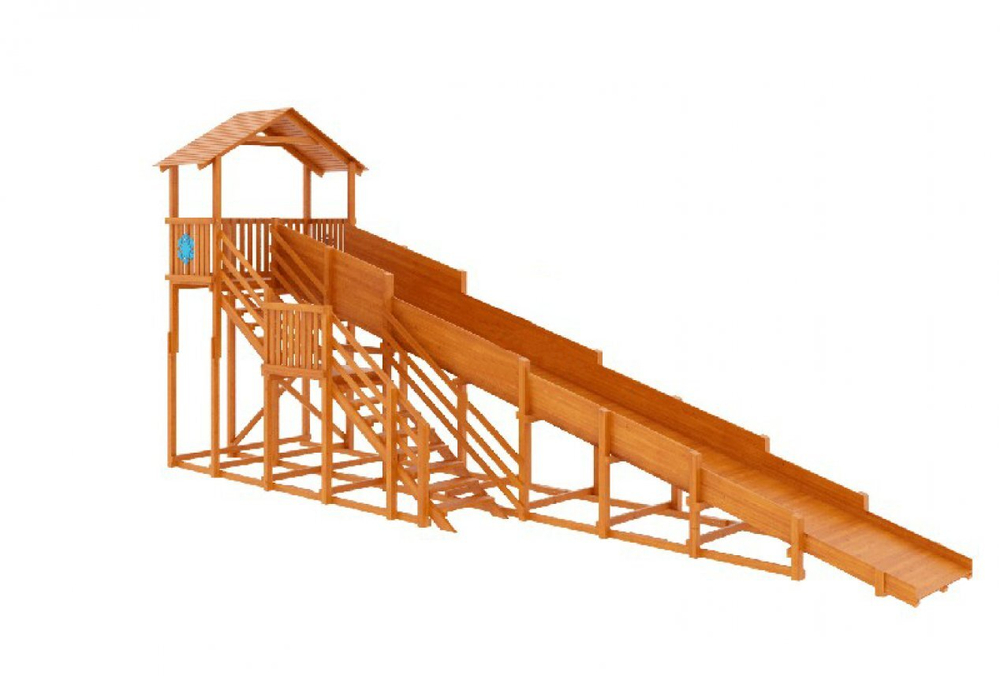 Зимняя горка TORUDA Лисичка Домик (скат 9.5 м)