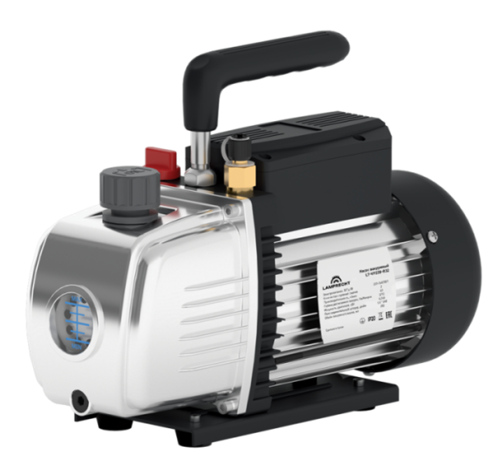 Насос вакуумный LT-VP220-R32 (2-ступ., 60л/мин, 15 microns, 1/4 SAE) LAMPRECHT