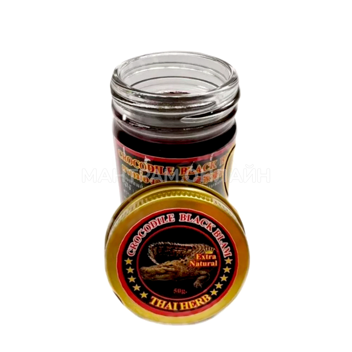 Бальзам Otop Thai Herb crocodile black balm с жиром крокодила черный 50 г