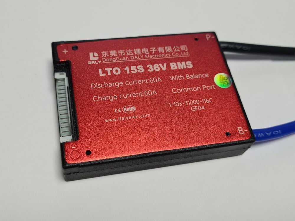 Плата контроля BMS LTO 15S 36V 60A