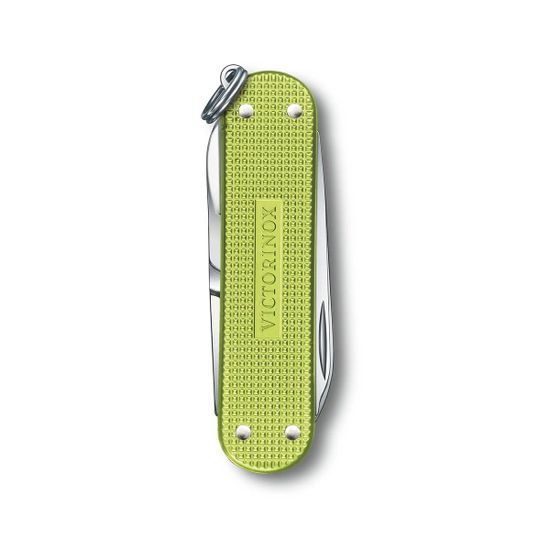 Складной нож Victorinox 0.6221.241G Lime Twist c клинком из стали X55CrMo14, рукоять алюминиевый сплав Alox
