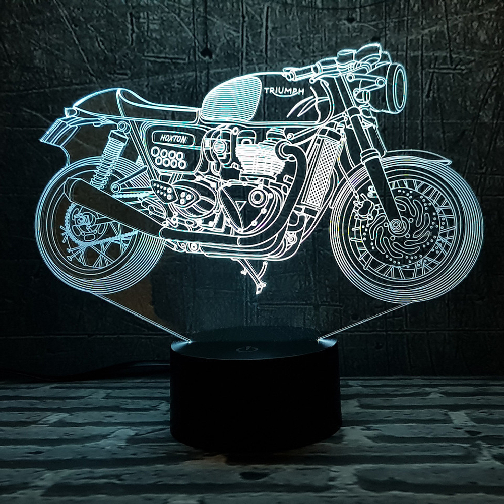 3Д-светильник "Мотоцикл Triumph"