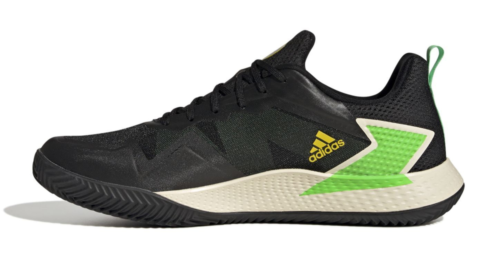 Мужские кроссовки теннисные Adidas Defiant Speed Clay - core black/core black/beam yellow