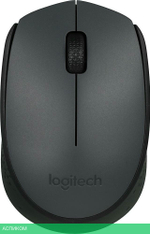 Мышь Logitech M170 серый/черный оптическая (910-004642)