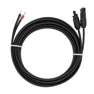 Двухжильный солнечный кабель 6 мм с коннектором МС4, длина 5 метров, фото №727627565