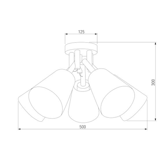 Потолочная люстра TK Lighting 666 Vaio 5
