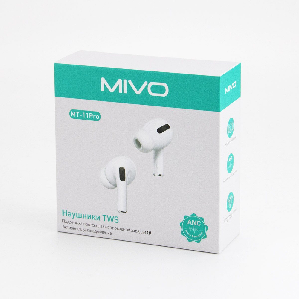Наушники беспроводные с поддержкой Qi TWS 5.3 Mivo MT-11PRO