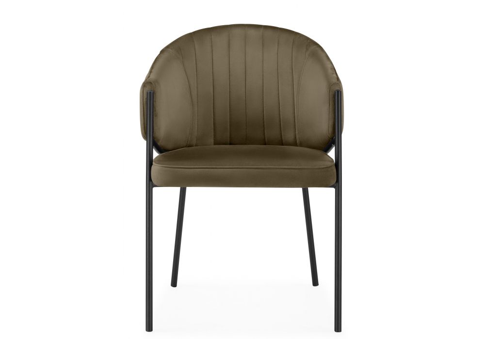 Стул на металлокаркасе Kortni сappuccino / black