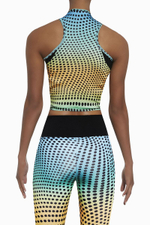 Разноцветная майка для фитнеса Wave в горох (Размер: L) (Цвет: разноцветный)