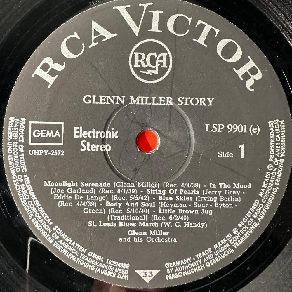 Glenn Miller And His Orchestra ‎– Glenn Miller Story (Германия)