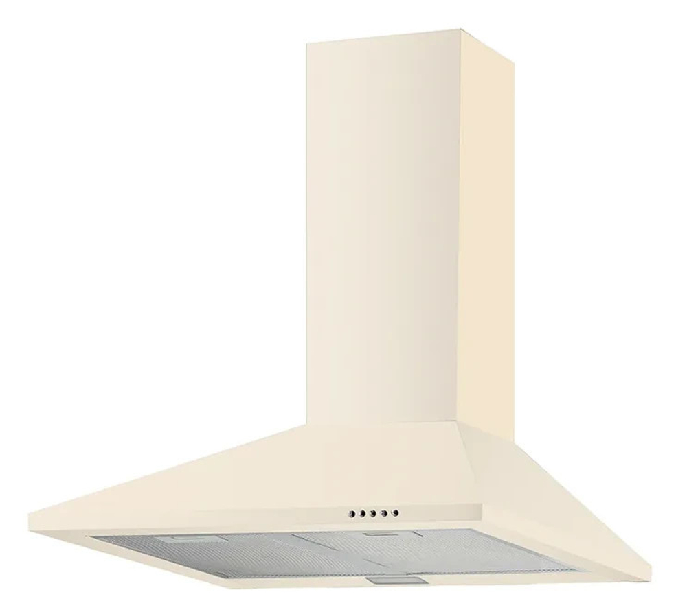 Вытяжка MACBI DMV 60 beige 650м3 беж купольная короб алюм ф-р перекл кноп освещ 2*25W d120mm