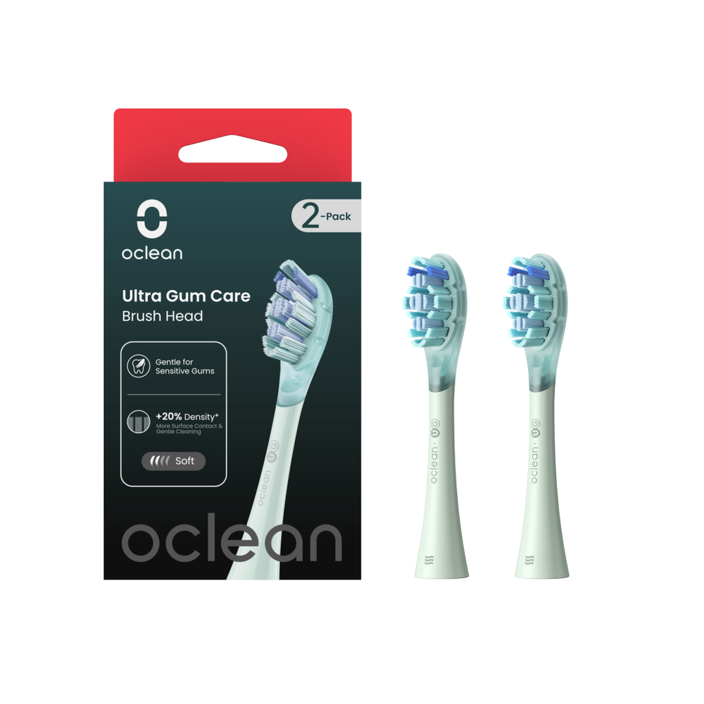 Комплект насадок Для чувствительных десен для Oclean X Ultra UG01 (2шт, Зеленый)