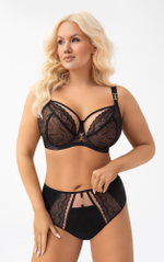 Бюстгальтер Gorsenia Latica мягкая чаша (черный)