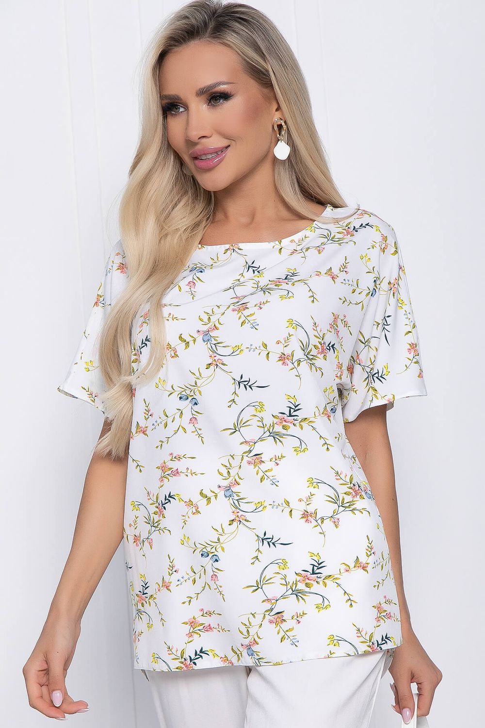 Блуза Морган (молочная) Б10860 LT Collection